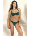 CONJUNTO SUJETADOR BANDEAU CON COPA PREHORMADA FOAM Y AROS CON BRAGUITA BIKINI BRASILEÑO