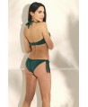 CONJUNTO SUJETADOR BANDEAU CON COPA PREHORMADA FOAM Y AROS CON BRAGUITA BIKINI BRASILEÑO