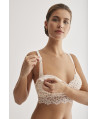 BRALETTE MATERNAL ENCAJE ESTAMPADO CON COPA FOAM EXTRAÍBLE