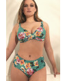 CONJUNTO SUJETADOR FORRADO  CAPACIDAD CON AROS CON BRAGUITA BIKINI ALTO