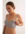 BRALETTE MATERNAL ENCAJE ESTAMPADO CON COPA FOAM EXTRAÍBLE