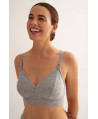 BRALETTE MATERNAL ENCAJE ESTAMPADO CON COPA FOAM EXTRAÍBLE