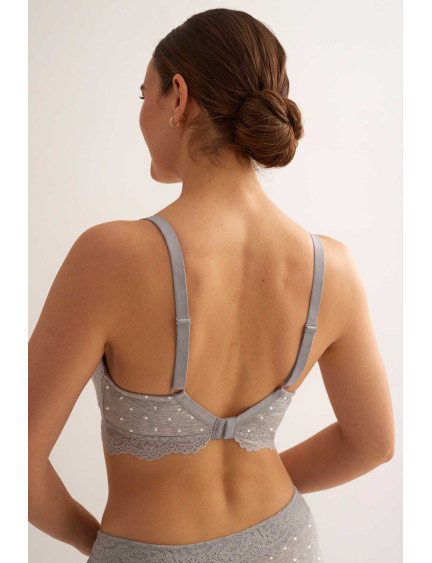 BRALETTE MATERNAL ENCAJE ESTAMPADO CON COPA FOAM EXTRAÍBLE