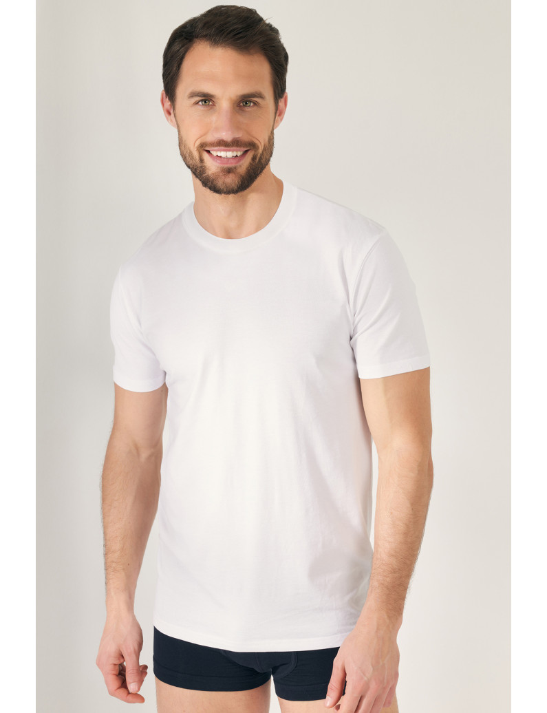 CAMISETA MANGA CORTA CUELLO REDONDO MODAL