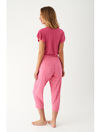 PIJAMA PANTALÓN CAPRI CON CAMISETA MANGA CORTA MODAL