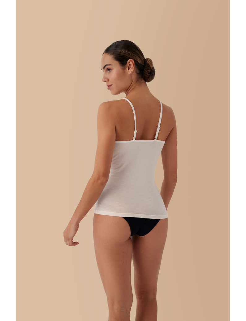 CAMISETA TÉRMICA MODAL CON LANA TIRANTES