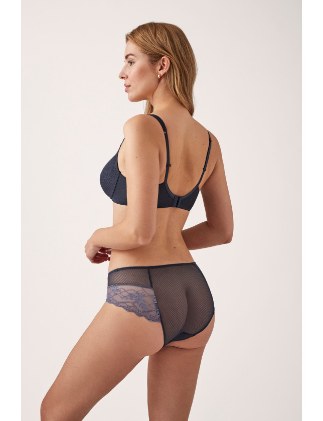 CONJ. SUJETADOR FORRADO CAPACIDAD ENCAJE CON BIKINI ALTO