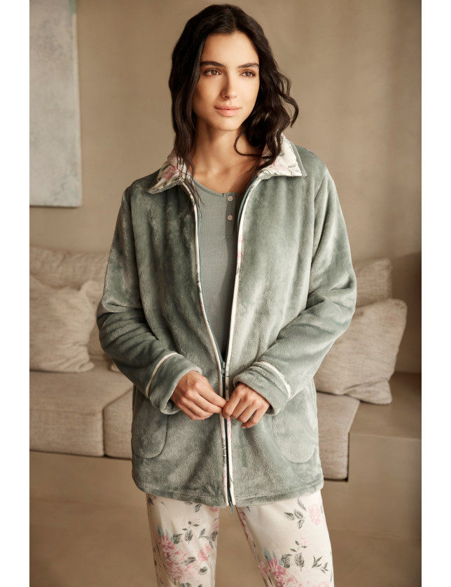 BATA TEJIDO SEDALINA CON CREMALLERA