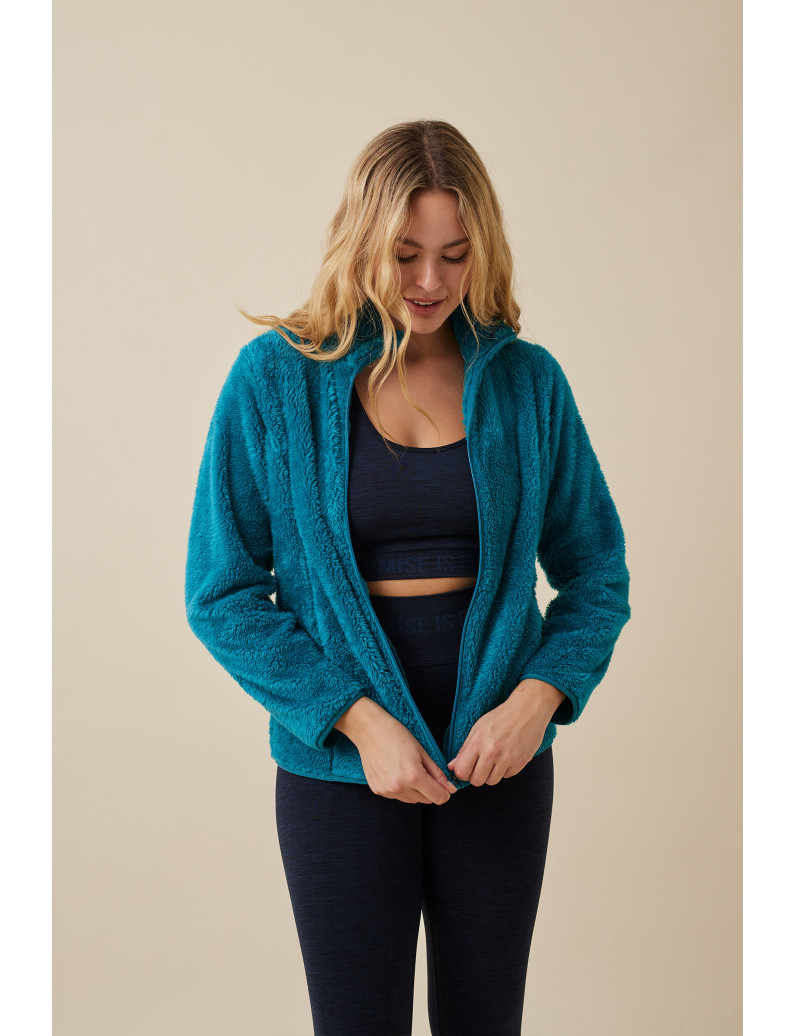 CHAQUETA CORTA PELUDA DEPORTE