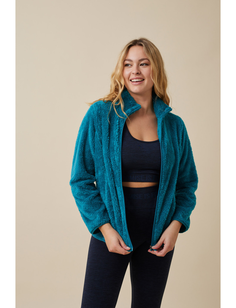 CHAQUETA CORTA PELUDA DEPORTE