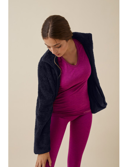 CHAQUETA CORTA PELUDA DEPORTE