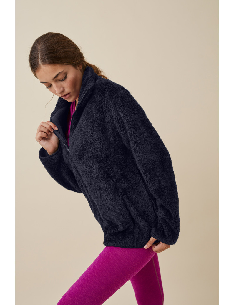 CHAQUETA CORTA PELUDA DEPORTE