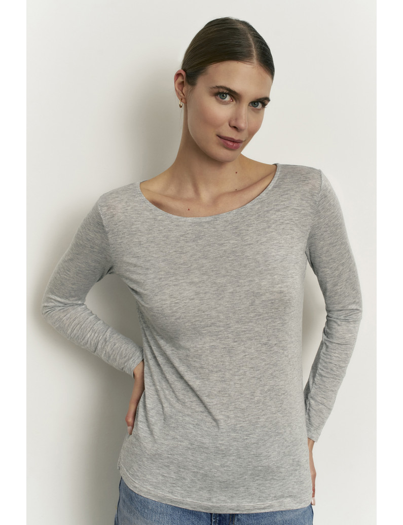 CAMISETA TÉRMICA MODAL CON LANA MANGA LARGA