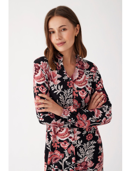 CAMISÓN MANGA LARGA ABIERTA VISCOSA