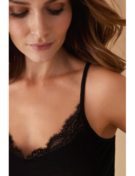 CAMISETA TÉRMICA MODAL CON LANA TIRANTES