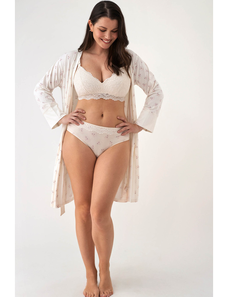 BRAGUITA MATERNAL MODAL Y ENCAJE ESTAMPADO