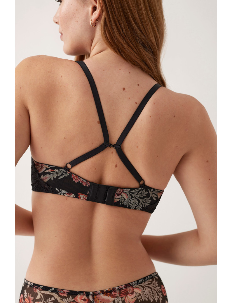 CONJ. SUJETADOR RELLENO FINO MESH CON BIKINI