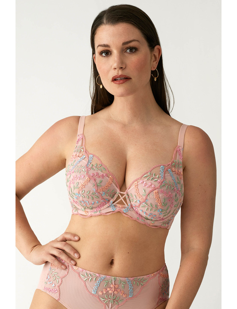 SUJETADOR SIN COPA Y CON ARO HALTER