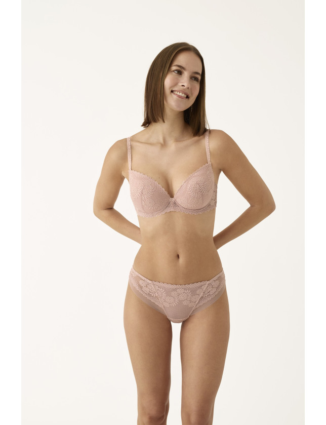 CONJ. SUJETADOR PUSH UP CON TANGA