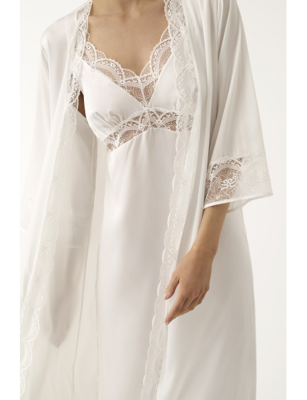 CAMISÓN LENCERO LARGO TIRANTES SATÉN ELÁSTICO