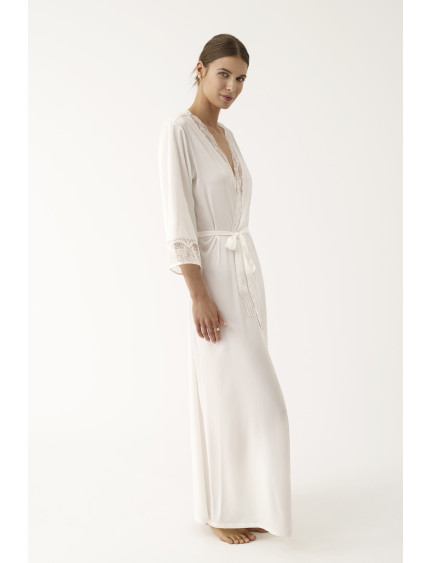 BATA KIMONO LARGA SATÉN ELÁSTICO