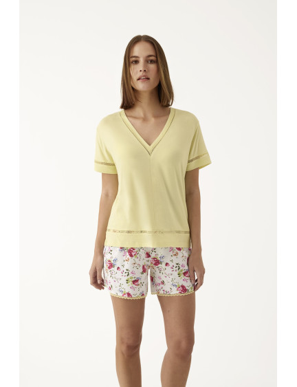 PIJAMA PANTALÓN CORTO CON MANGA CORTA VISCOSA BLISS