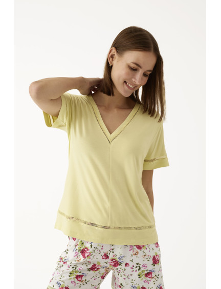 PIJAMA PANTALÓN CORTO CON MANGA CORTA VISCOSA BLISS