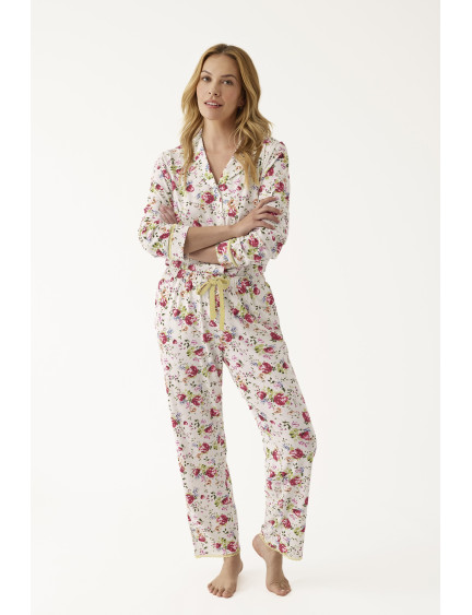 PIJAMA ESMOQUIN LARGO CON MANGA LARGA VISCOSA BLISS