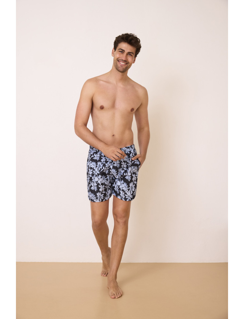BAÑADOR HOMBRE ESTAMPADO FLOR. TEJIDO FAST DRY.
