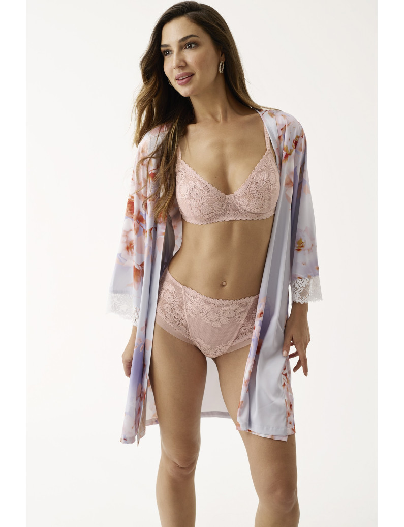 BATA KIMONO LENCERA SATÉN ELÁSTICO