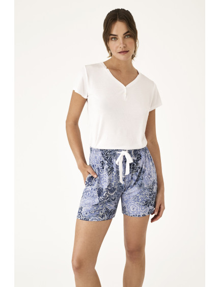 PIJAMA PANTALÓN CORTO MANGA CORTA VISCOSA SERENITY