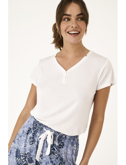 PIJAMA PANTALÓN CORTO MANGA CORTA VISCOSA SERENITY