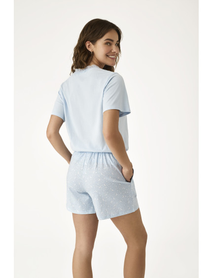 PIJAMA PANTALÓN CORTO CON CAMISETA MANGA CORTA