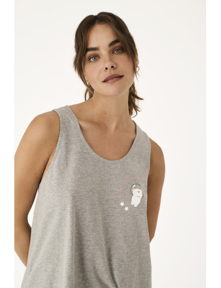 PIJAMA PANTALÓN CORTO CON CAMISETA TIRANTES