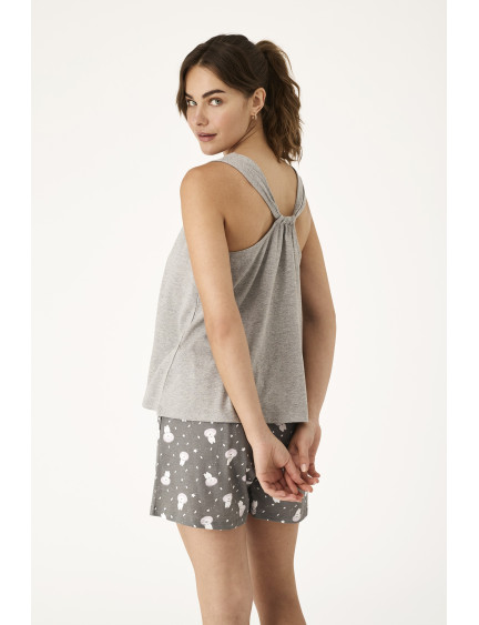 PIJAMA PANTALÓN CORTO CON CAMISETA TIRANTES