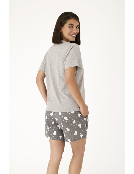 PIJAMA PANTALÓN CORTO CON CAMISETA MANGA CORTA