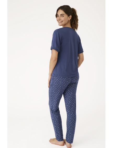 PIJAMA PANTALÓN LARGO CON CAMISETA MANGA CORTA