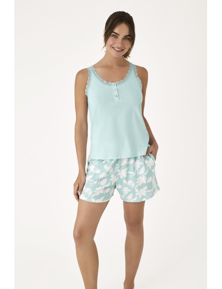 PIJAMA PANTALÓN CORTO CON CAMISETA TIRANTES