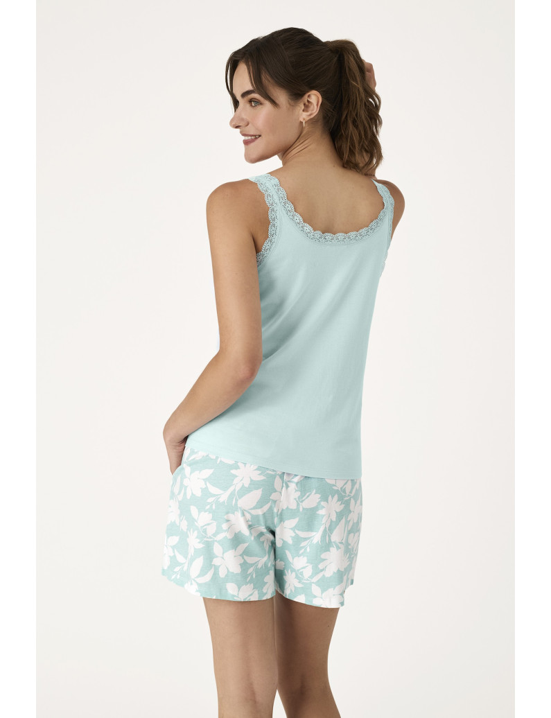 PIJAMA PANTALÓN CORTO CON CAMISETA TIRANTES