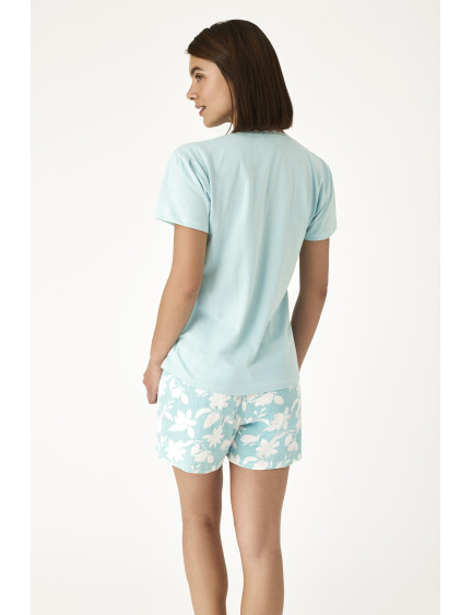 PIJAMA PANTALÓN CORTO CON CAMISETA MANGA CORTA