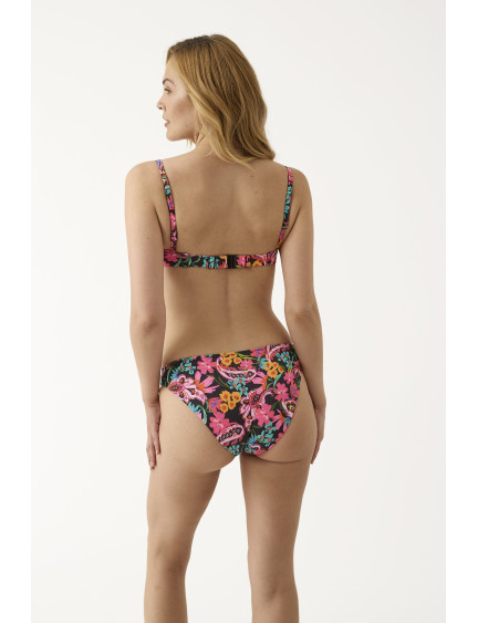 CONJ. SUJETADOR CON AROS Y COPA PREHORMADA CON BIKINI NORMAL DARK BLOOM