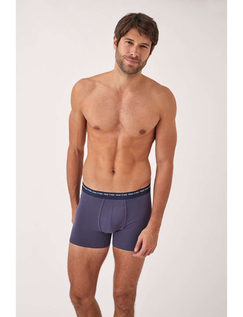 PACK 2 UNIDADES BOXER ALGODÓN AZUL