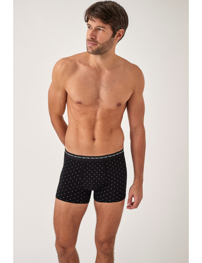 PACK 2 UNIDADES BOXER ALGODÓN NEGRO/GRIS