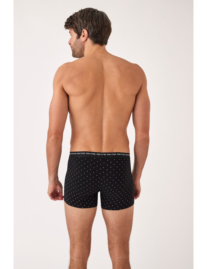 PACK 2 UNIDADES BOXER ALGODÓN NEGRO/GRIS