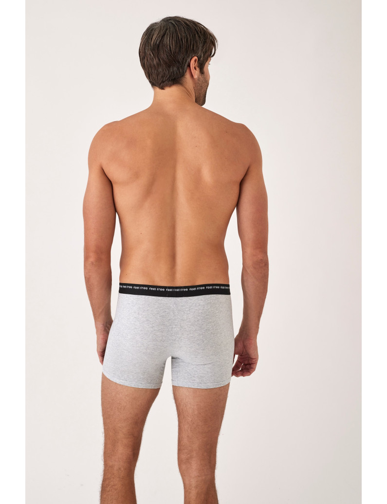 PACK 2 UNIDADES BOXER ALGODÓN NEGRO/GRIS