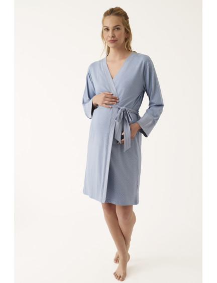 BATA KIMONO ALGODÓN/VISCOSA TOPOS