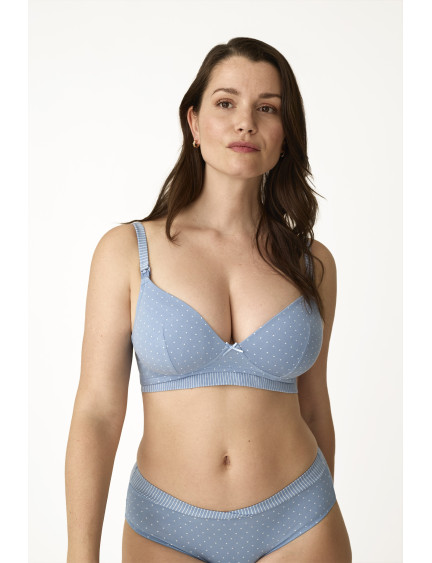 SUJETADOR RELLENO SIN AROS LACTANCIA TOPOS