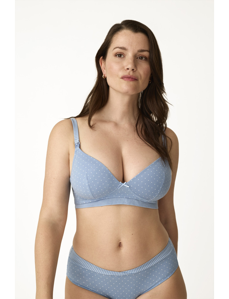 SUJETADOR RELLENO SIN AROS LACTANCIA TOPOS