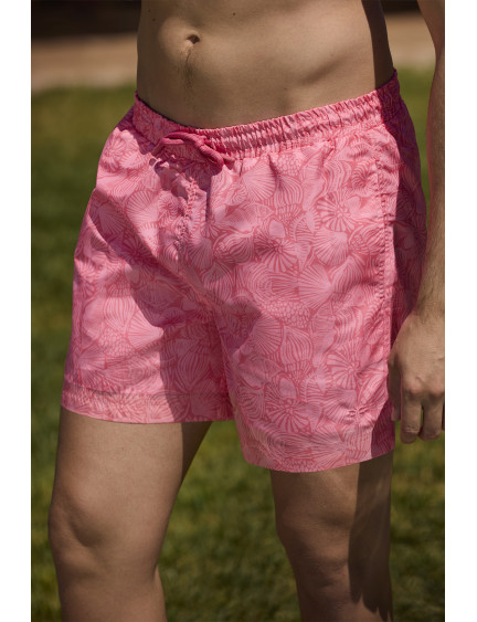 BAÑADOR HOMBRE ESTAMPADO BICOLOR FLUOR. TEJIDO FAST DRY.