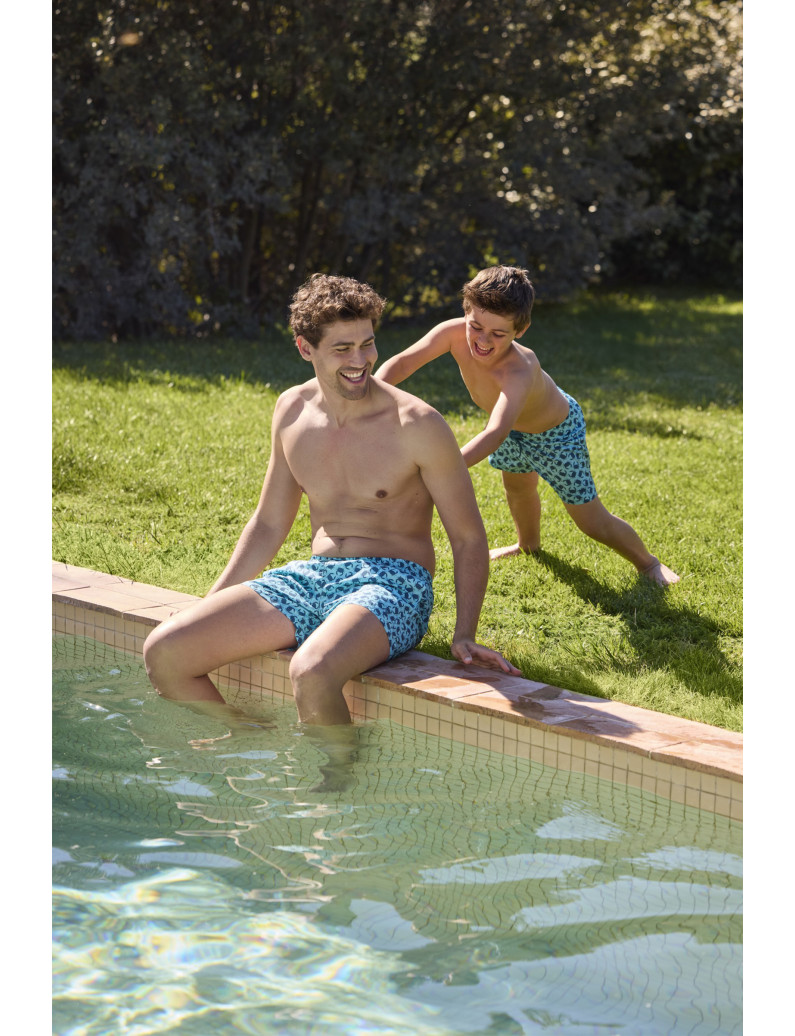 BAÑADOR NIÑO ESTAMPADO CANGREJOS. TEJIDO FAST DRY.